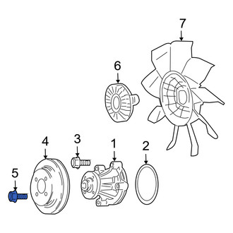 Mercury OE - Engine Water Pump Pulley Bolt