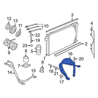 Mercury OE - A/C Manifold Hose Assembly