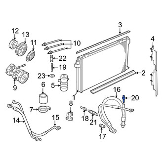Mercury OE - A/C Service Valve Core