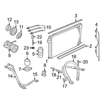 Mercury OE - Lower A/C Refrigerant Line O-Ring