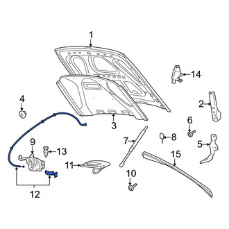 Mercury OE - Front Hood Release Cable