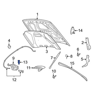 Mercury OE - Front Hood Stop Buffer