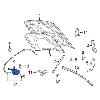 Mercury OE - Front Hood Latch