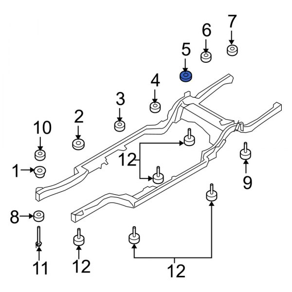 Body Mount Cushion