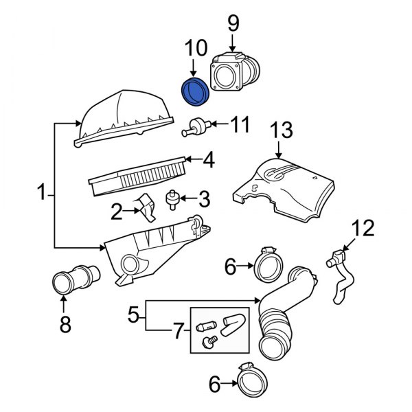 Fuel Injection Air Flow Meter Gasket & O-Ring