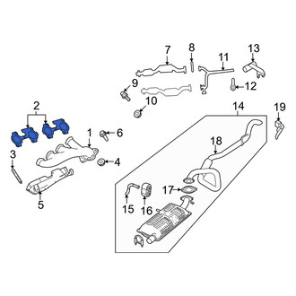 Mercury OE - Left and Right Exhaust Manifold Gasket
