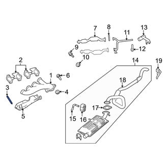 Mercury OE - Exhaust Manifold Stud