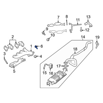 Mercury OE - Exhaust Manifold Heat Shield Bolt