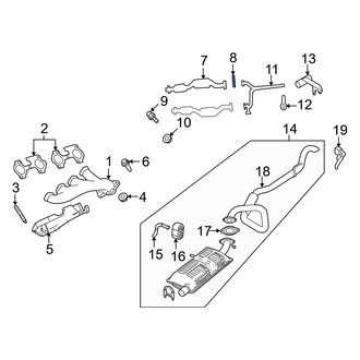 Mercury OE - Rear Catalytic Converter Gasket