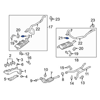 Mercury OE - Rear Catalytic Converter Gasket