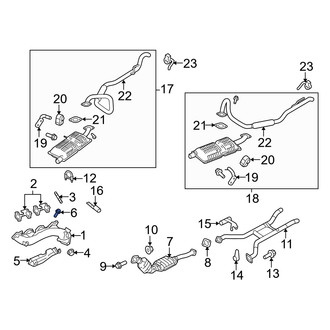 Mercury OE - Exhaust Manifold Heat Shield Bolt
