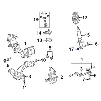 Mercury OE - Suspension Strut Nut