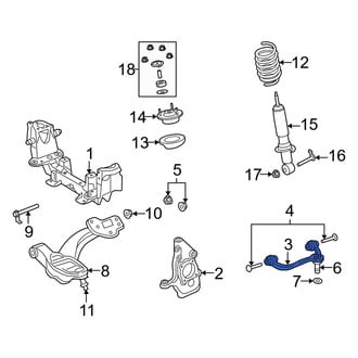 Mercury OE - Front Left Upper Suspension Control Arm