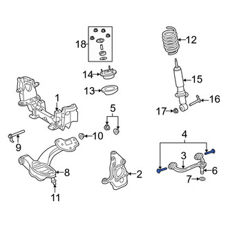 Mercury OE - Front Upper Suspension Control Arm Bolt