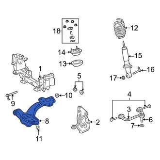 Mercury OE - Front Right Lower Suspension Control Arm
