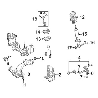 Mercury OE - Front Suspension - Suspension Components