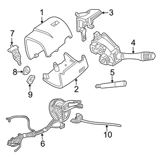 Mercury OE - Steering Column - Shroud, Switches & Levers