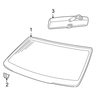 Mercury OE - Windshield - Glass