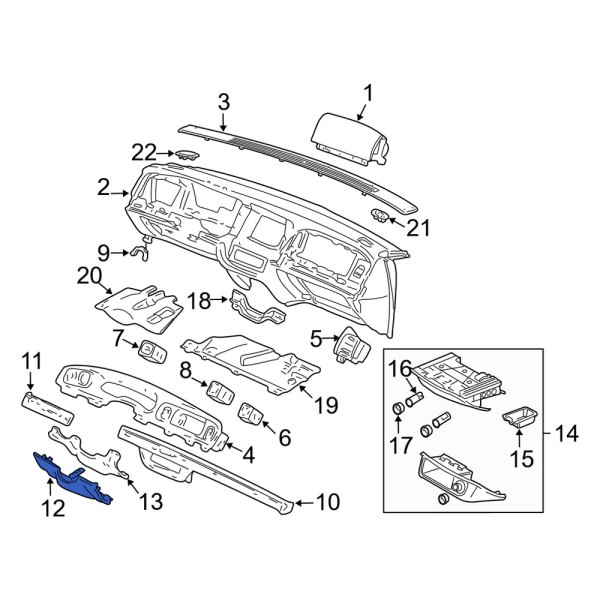 Instrument Panel Knee Bolster