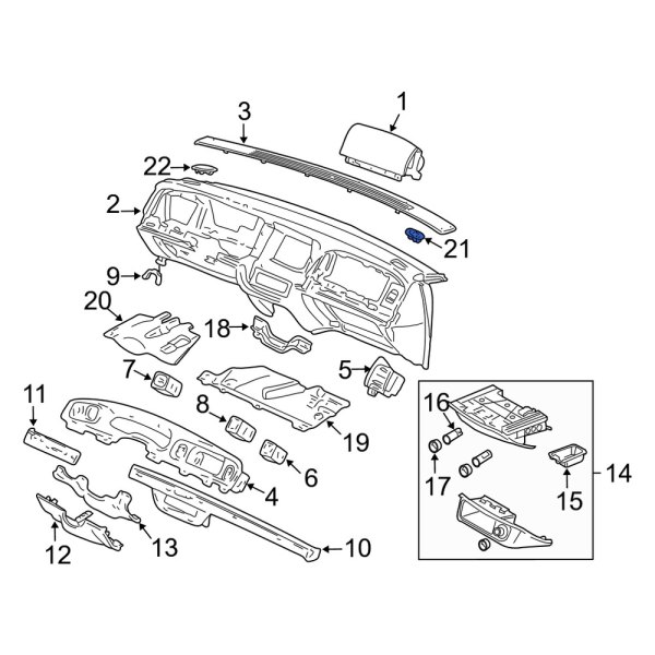 Dashboard Air Vent Trim