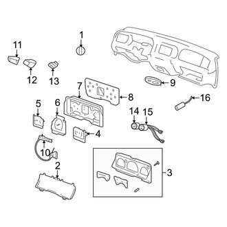 Mercury OE - Instrument Panel - Cluster & Switches (Mechanical)