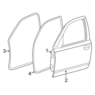 Mercury OE - Front Door - Door & Components