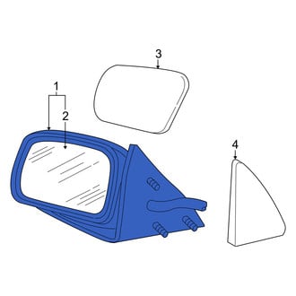 Mercury OE - Front Right Door Mirror