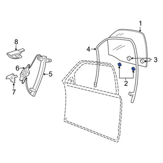 Mercury OE - Door Glass Spacer