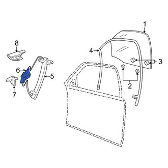 Mercury OE - Front Right Window Motor