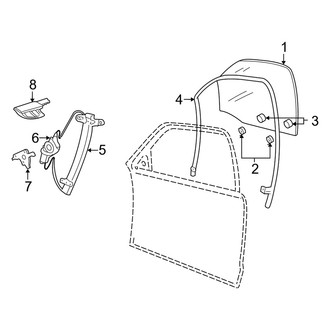 Mercury OE - Front Door - Glass & Hardware