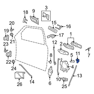 Mercury OE - Front Door Lock Rod Clip