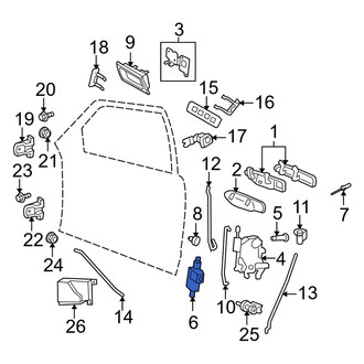 Mercury OE - Front Left Door Lock Actuator Motor