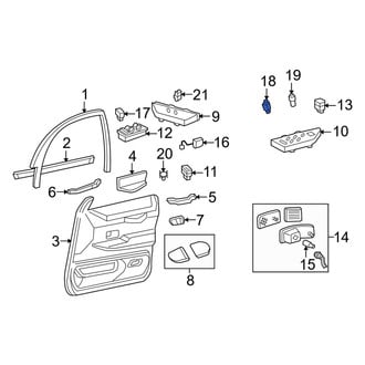 Mercury OE - Front Fuel Filler Door Switch