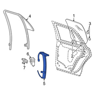 Mercury OE - Rear Left Window Regulator