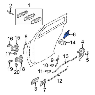 Mercury OE - Front Left Door Lock Actuator Motor