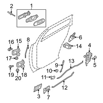 Mercury OE - Rear Door - Lock & Hardware