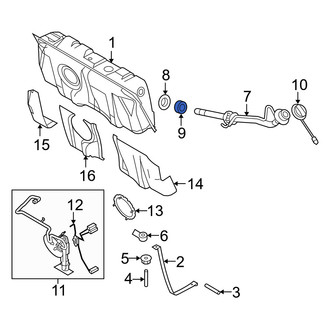 Mercury OE - Outer Fuel Filler Neck Seal