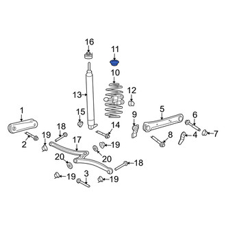 Mercury OE - Rear Coil Spring Insulator