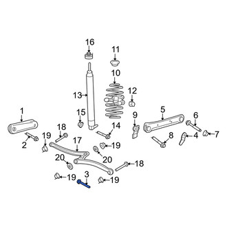 Mercury OE - Rear Upper Suspension Control Arm Bolt