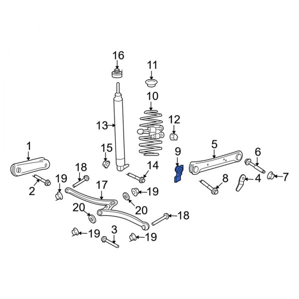 Suspension Control Arm Nut