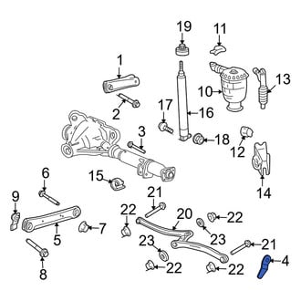 Mercury OE - Rear Upper Suspension Control Arm Nut