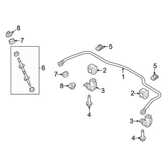Mercury OE - Rear Suspension - Stabilizer Bar & Components