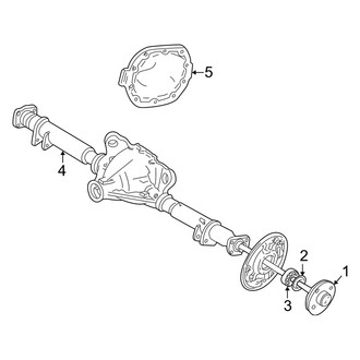 Mercury OE - Rear Suspension - Axle Housing