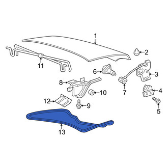 Mercury OE - Rear Deck Lid Seal