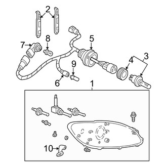 Mercury OE - Front Lamps - Headlamp Components