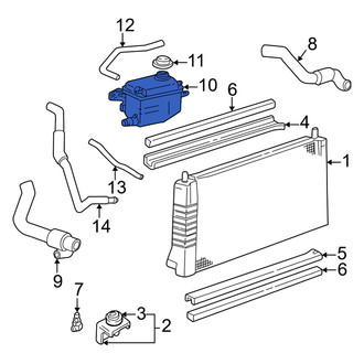 Mercury OE - Engine Coolant Reservoir