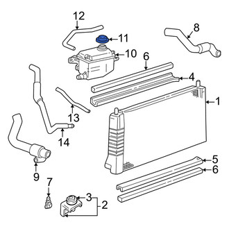 Mercury OE - Engine Coolant Reservoir Cap