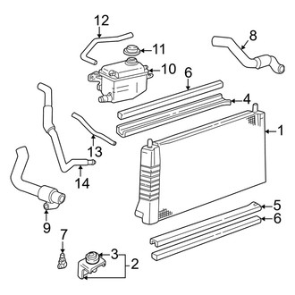 Mercury OE - Cooling - Radiator & Components (U Engine VIN Character)