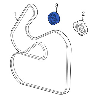 Mercury OE - Accessory Drive Belt Idler Pulley