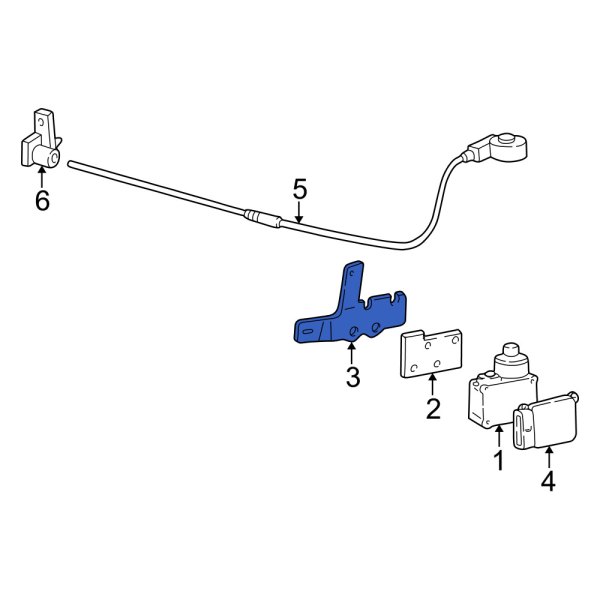 Mercury OE YF1Z9C736EA Cruise Control Actuator Bracket
